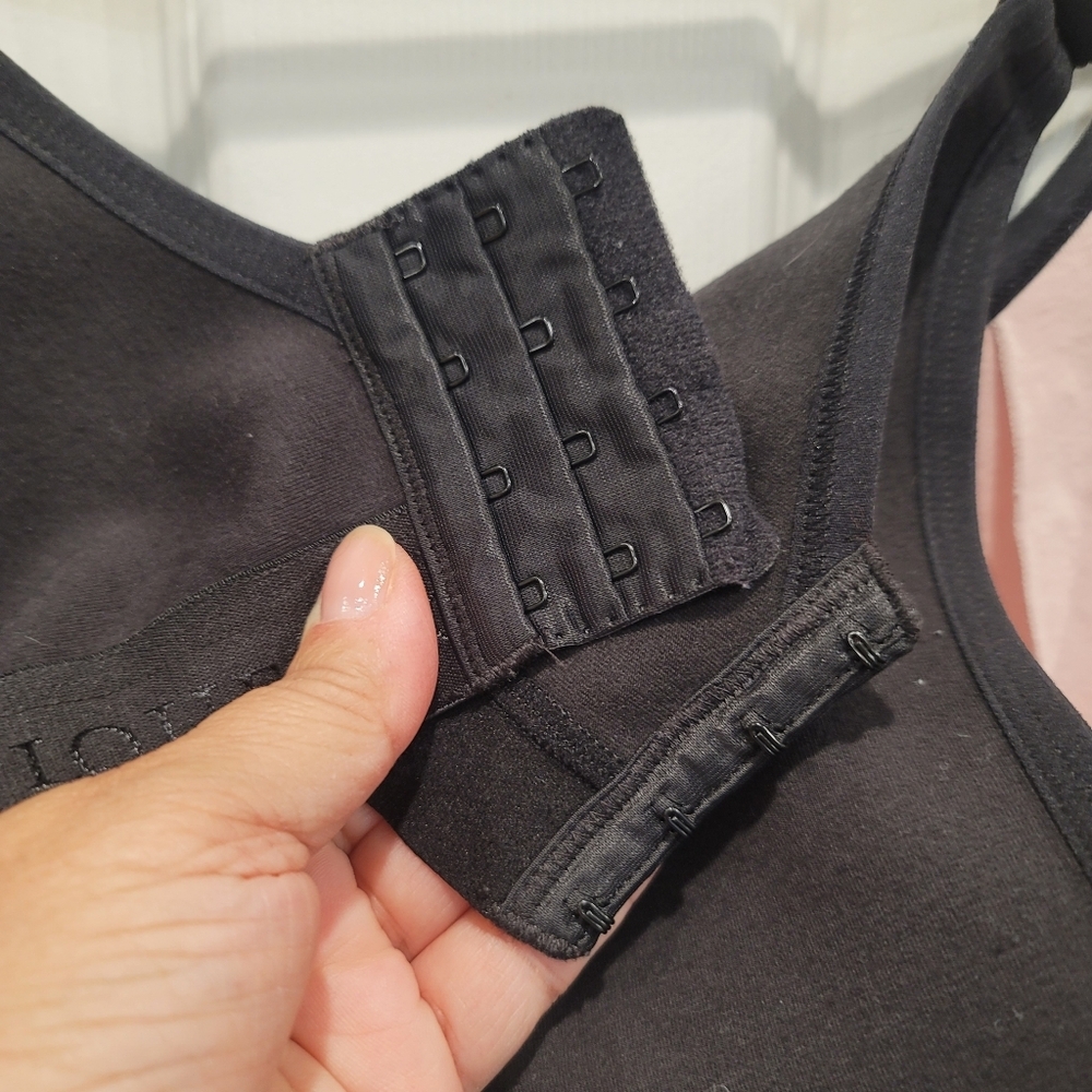 Cacique Unlined Full Coverage Wireless Black Nude… - image 4